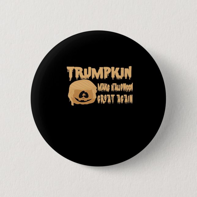 Trumpkin Gör Halloween Underbart igen klassiskt -  Knapp (Framsida)