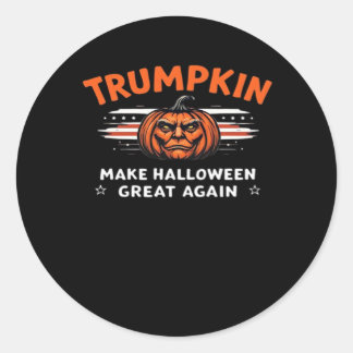 Trumpkin Gör Halloween Underbart igen klassiskt Runt Klistermärke