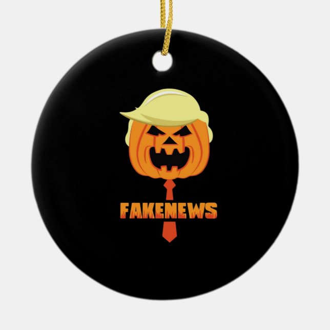 Trumpkin Gör Halloween Underbart igen - Nyheter Cl Julgransprydnad Keramik (Framsidan)