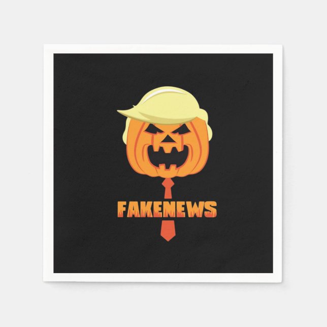 Trumpkin Gör Halloween Underbart igen - Nyheter Cl Pappersservett (Framsidan)