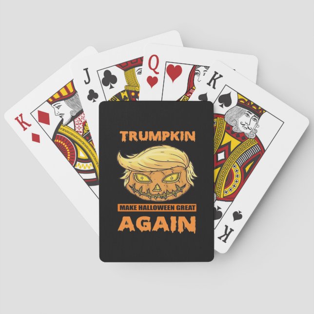 Trumpkin Gör Halloween Underbart igen, roligt klas Casinokort (Baksidan)