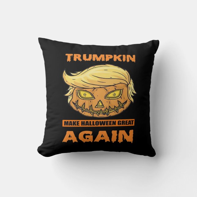 Trumpkin Gör Halloween Underbart igen, roligt klas Kudde (Framsida)