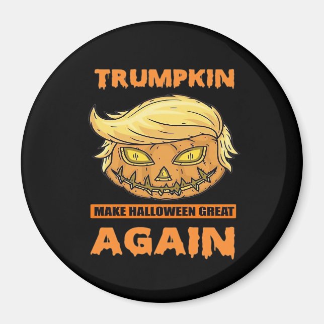 Trumpkin Gör Halloween Underbart igen, roligt klas Magnet (Framsidan)