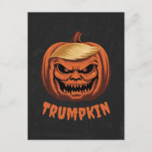 Trumpkin - Grinning Donald Trump Halloween Pumpkin
