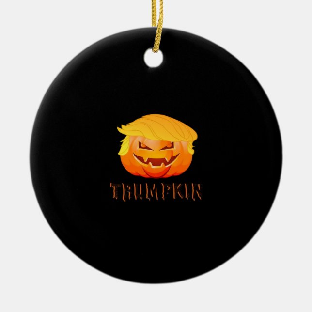 Trumpkin Halloween Classic Julgransprydnad Keramik (Framsidan)