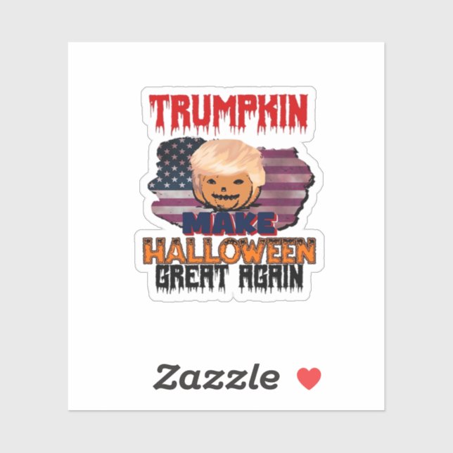 Trumpkin Halloween Classic Klistermärken (Ark)
