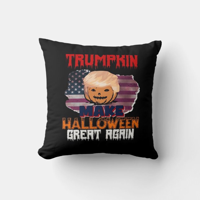 Trumpkin Halloween Classic Kudde (Framsida)