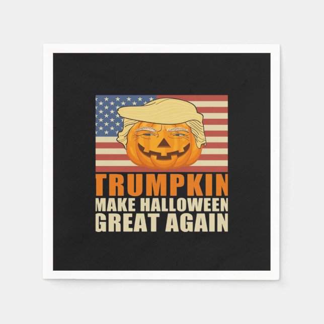 Trumpkin Halloween Funny Classic & Basic Design Pappersservett (Framsidan)