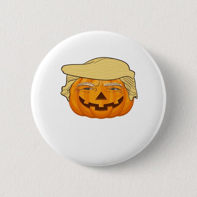 Trumpkin Halloween Funny Classic - Basic Fall Slot Knapp (Framsida)