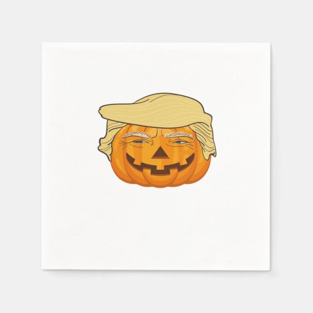 Trumpkin Halloween Funny Classic - Basic Fall Slot Pappersservett (Framsidan)