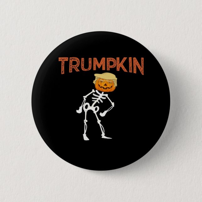 Trumpkin Halloween Funny Classic Knapp (Framsida)