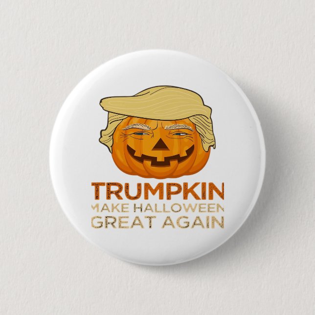Trumpkin Halloween Funny Classic Knapp (Framsida)