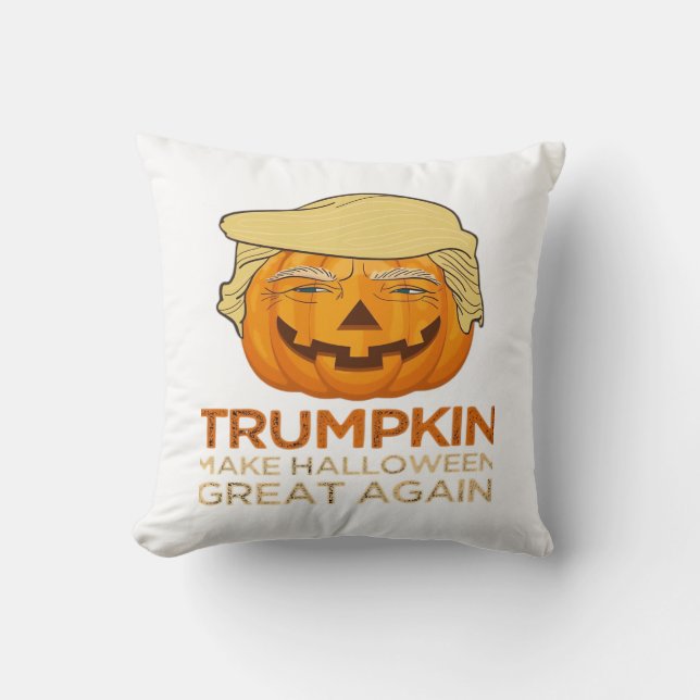 Trumpkin Halloween Funny Classic Kudde (Framsida)
