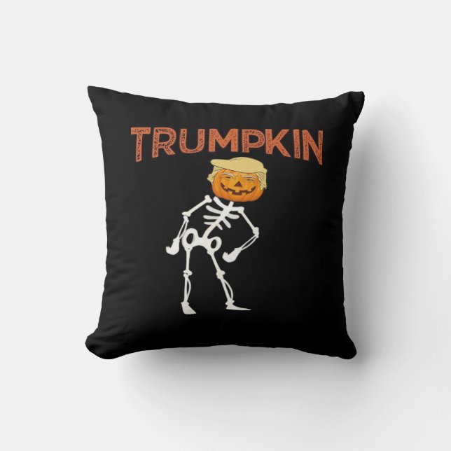 Trumpkin Halloween Funny Classic Kudde (Framsida)