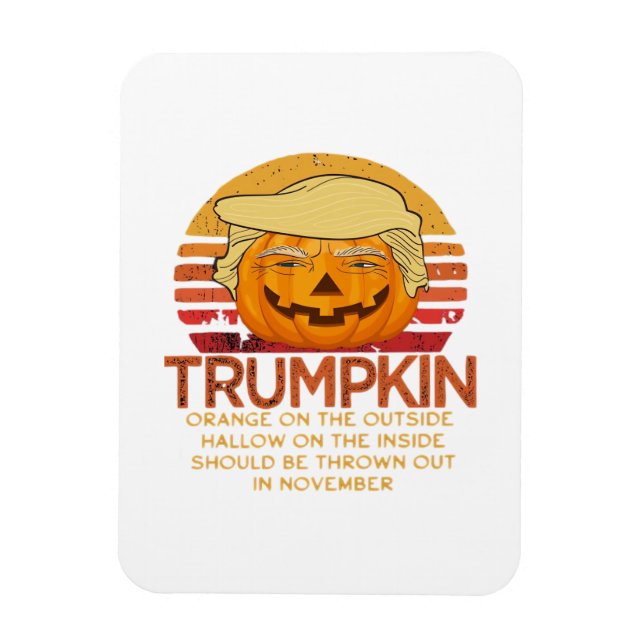 Trumpkin Halloween Funny Classic - politisk pumpk Magnet (Vertikal)
