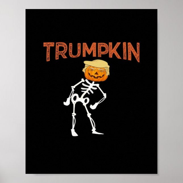 Trumpkin Halloween Funny Classic Poster (Framsidan)