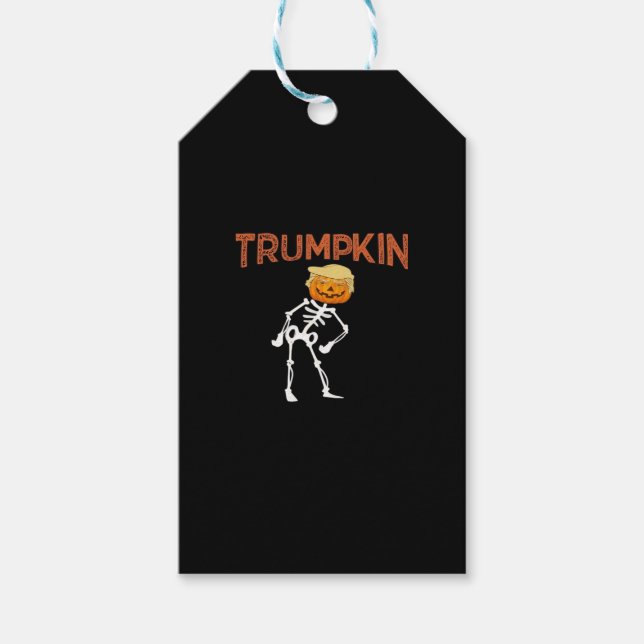 Trumpkin Halloween Funny Classic Presentetikett (Framsidan)