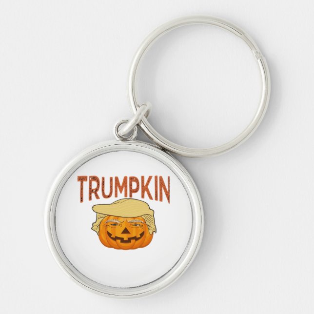 Trumpkin Halloween Funny Classic - Sloth Mask Desi Rund Silverfärgad Nyckelring (Framsidan)