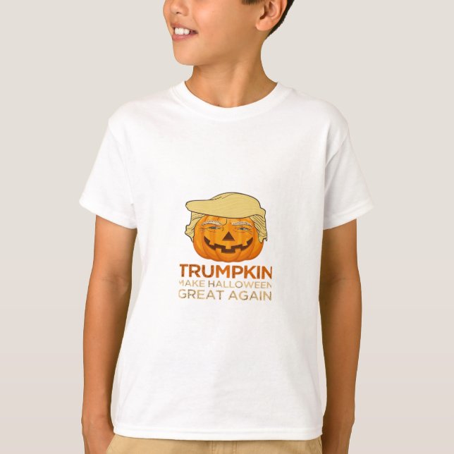 Trumpkin Halloween Funny Classic T Shirt (Framsida)
