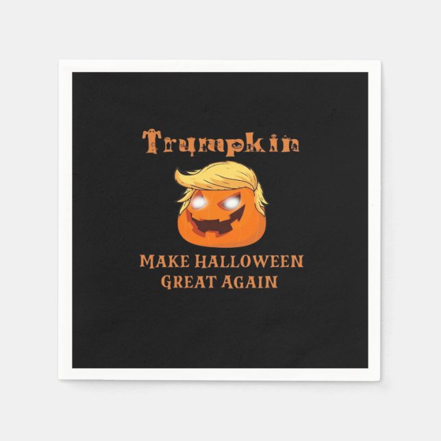 Trumpkin Halloween - Gör Halloween Underbart igen  Pappersservett (Framsidan)