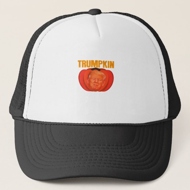 Trumpkin Halloween Jack o lantern Graphic Funny Keps (Framsida)