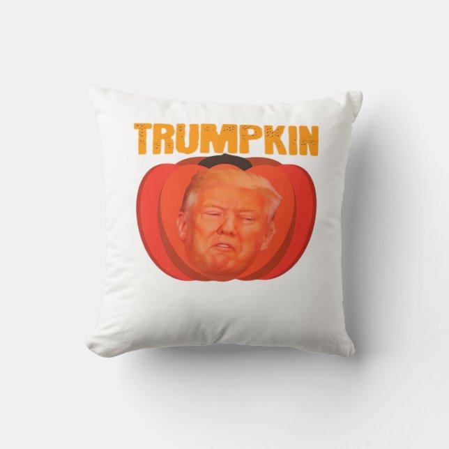 Trumpkin Halloween Jack o lantern Graphic Funny Kudde (Framsida)