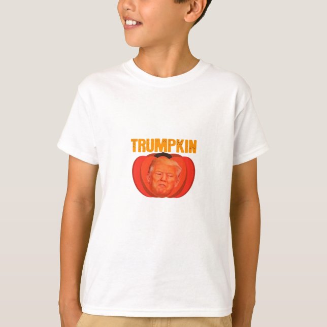 Trumpkin Halloween Jack o lantern Graphic Funny T Shirt (Framsida)