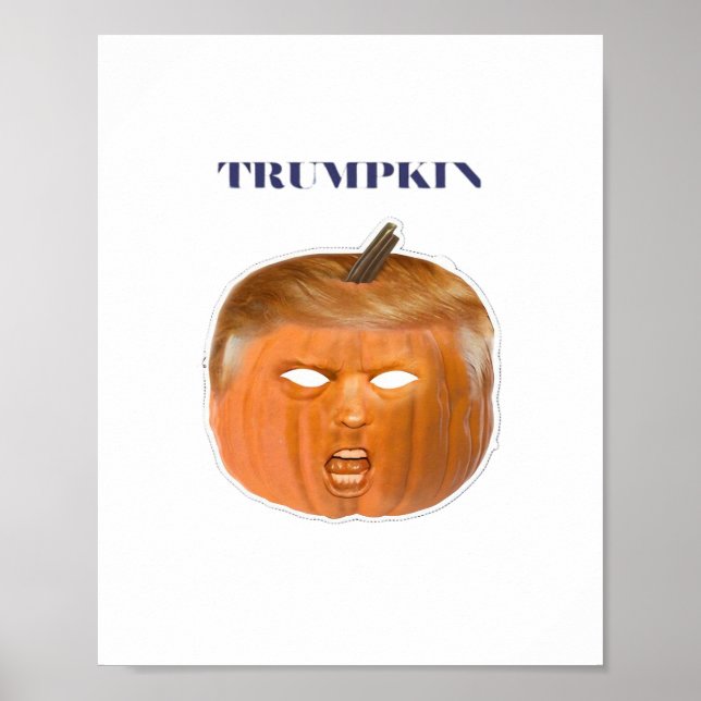 Trumpkin Halloween Mask Classic Poster (Framsidan)