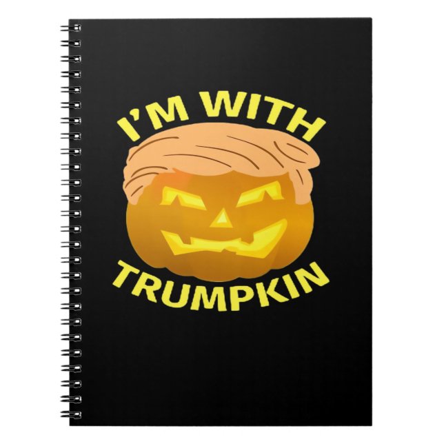 Trumpkin Halloween Pumpkin Anteckningsbok (Framsidan)