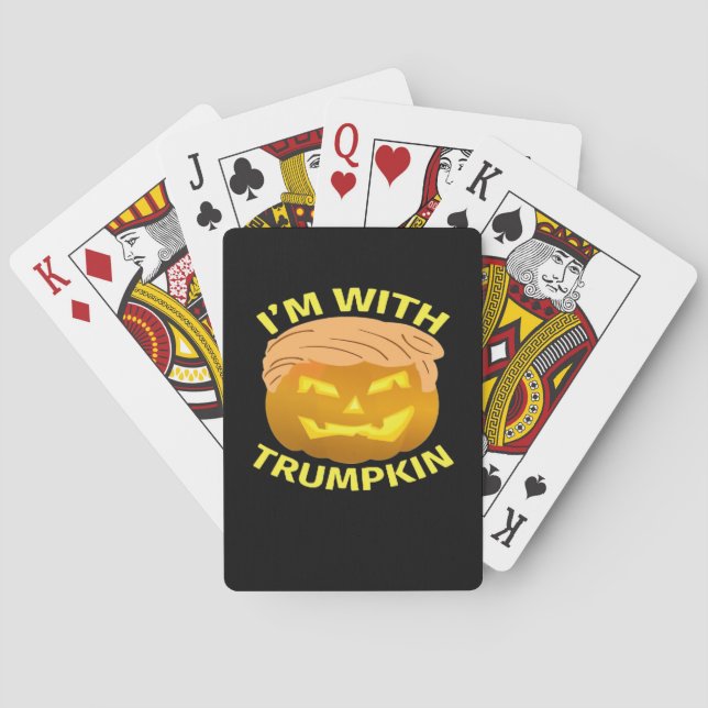 Trumpkin Halloween Pumpkin Casinokort (Baksidan)