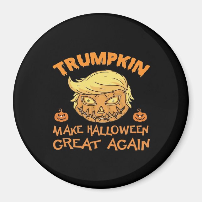 Trumpkin Halloween Pumpkin Magnet (Framsidan)