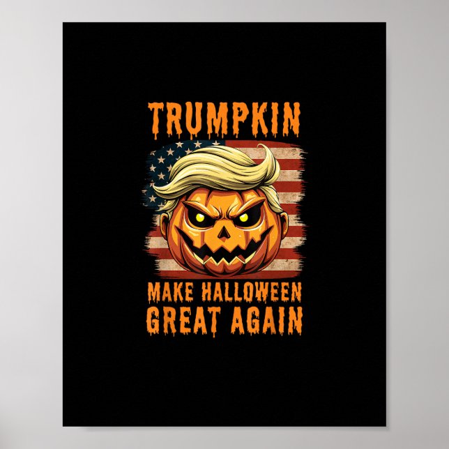 Trumpkin Halloween Pumpkin make Halloween Underbar Poster (Framsidan)
