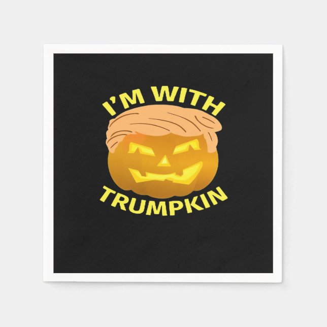 Trumpkin Halloween Pumpkin Pappersservett (Framsidan)
