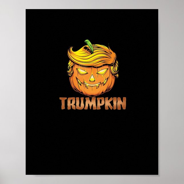 Trumpkin - Halloween Pumpkin Poster (Framsidan)