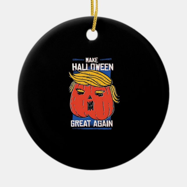 Trumpkin Halloween Pupmkin Classic Julgransprydnad Keramik (Framsidan)