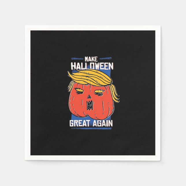 Trumpkin Halloween Pupmkin Classic Pappersservett (Framsidan)