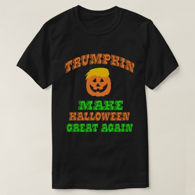 Trumpkin Halloween skjorta T Shirt (Design framsida)