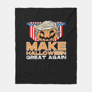 Trumpkin Halloween Vintage Policy Funny Fleecefilt