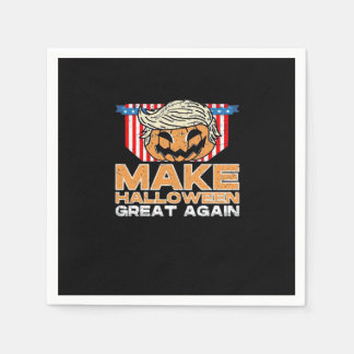 Trumpkin Halloween Vintage Policy Funny Pappersservett