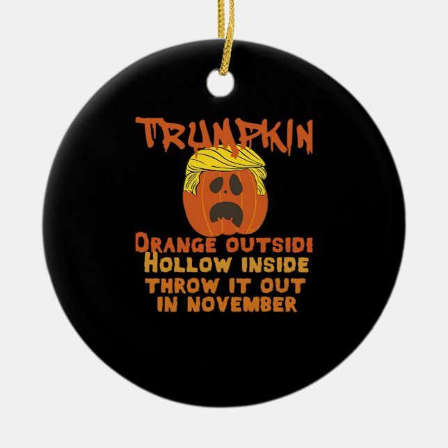 Trumpkin Inside Throw Out November Classic Julgransprydnad Keramik (Framsidan)