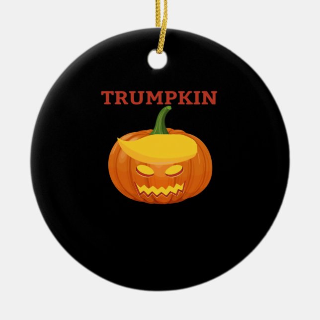 Trumpkin Jack-O-Lantern Classic Julgransprydnad Keramik (Framsidan)