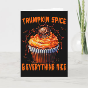 Trumpkin Krydda Och Allt Gott, Halloween Trum Kort