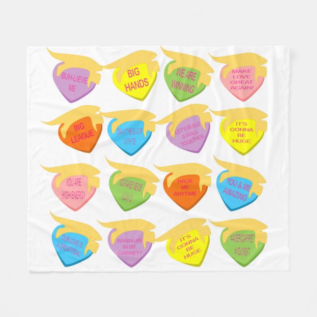 Trumpkin Lovin'Hearts Fleece Blanket (Framsidan (Horisontell))