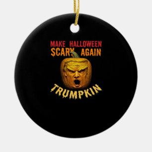 Trumpkin make Halloween Scary IGEN - Lustigt Donal Julgransprydnad Keramik