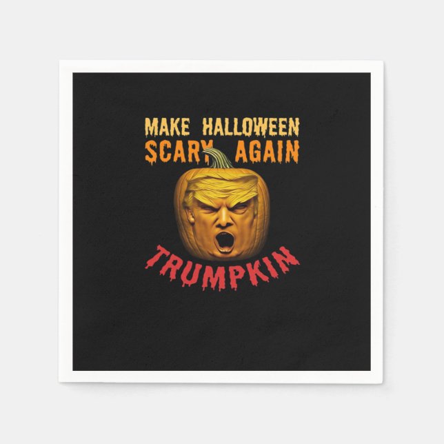 Trumpkin make Halloween Scary IGEN - Lustigt Donal Pappersservett (Framsidan)