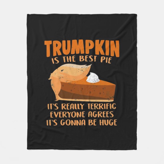 Trumpkin Paj Funny Design - Thanksgiving Party Hol Fleecefilt (Framsidan)