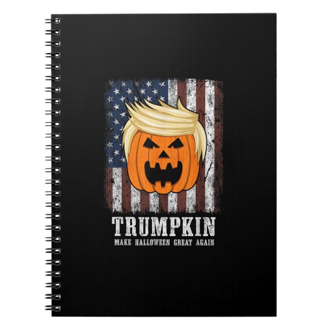 Trumpkin Patriotic Halloween Anteckningsbok (Framsidan)