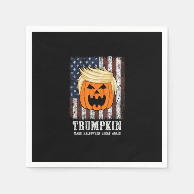 Trumpkin Patriotic Halloween Pappersservett (Framsidan)