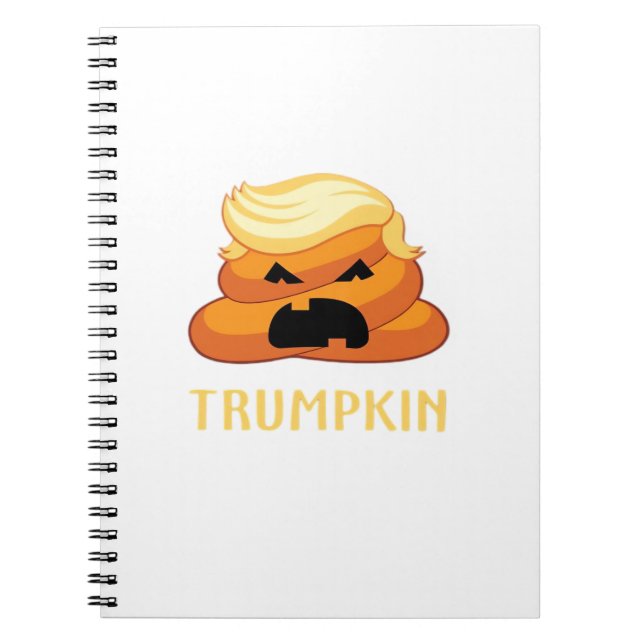 Trumpkin Poop Funny Halloween Anteckningsbok (Framsidan)