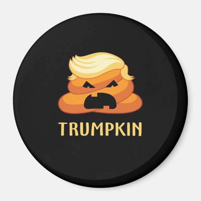 Trumpkin Poop Funny Halloween Magnet (Framsidan)